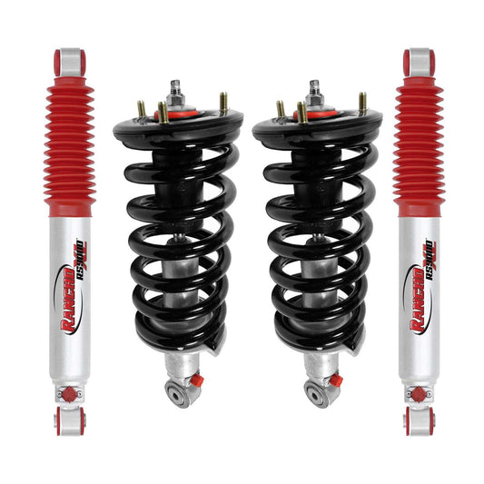 Rancho Quicklift Leveling Strut + RS9000XL Adjustable Shocks Set w/1.75" lift - 2004-2015 Nissan Titan 4WD RWD