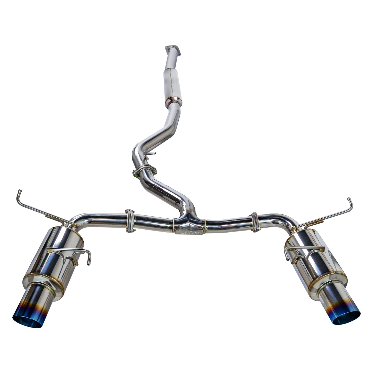 Remark RK-C2076S-01TC Dual Cat-Back Exhaust For Subaru WRX/STI (15-21)