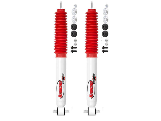Rancho RS5000X Gas Shocks Front Pair w/1-2.5" lift - 1998-2011 Ford Ranger 4WD RWD w/Torsion