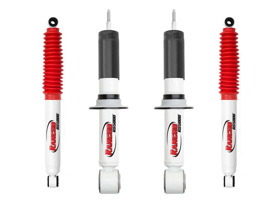 Rancho RS5000X Gas Strut & Shocks Set w/0" lift - 1995-2004 Toyota Tacoma Prerunner RWD
