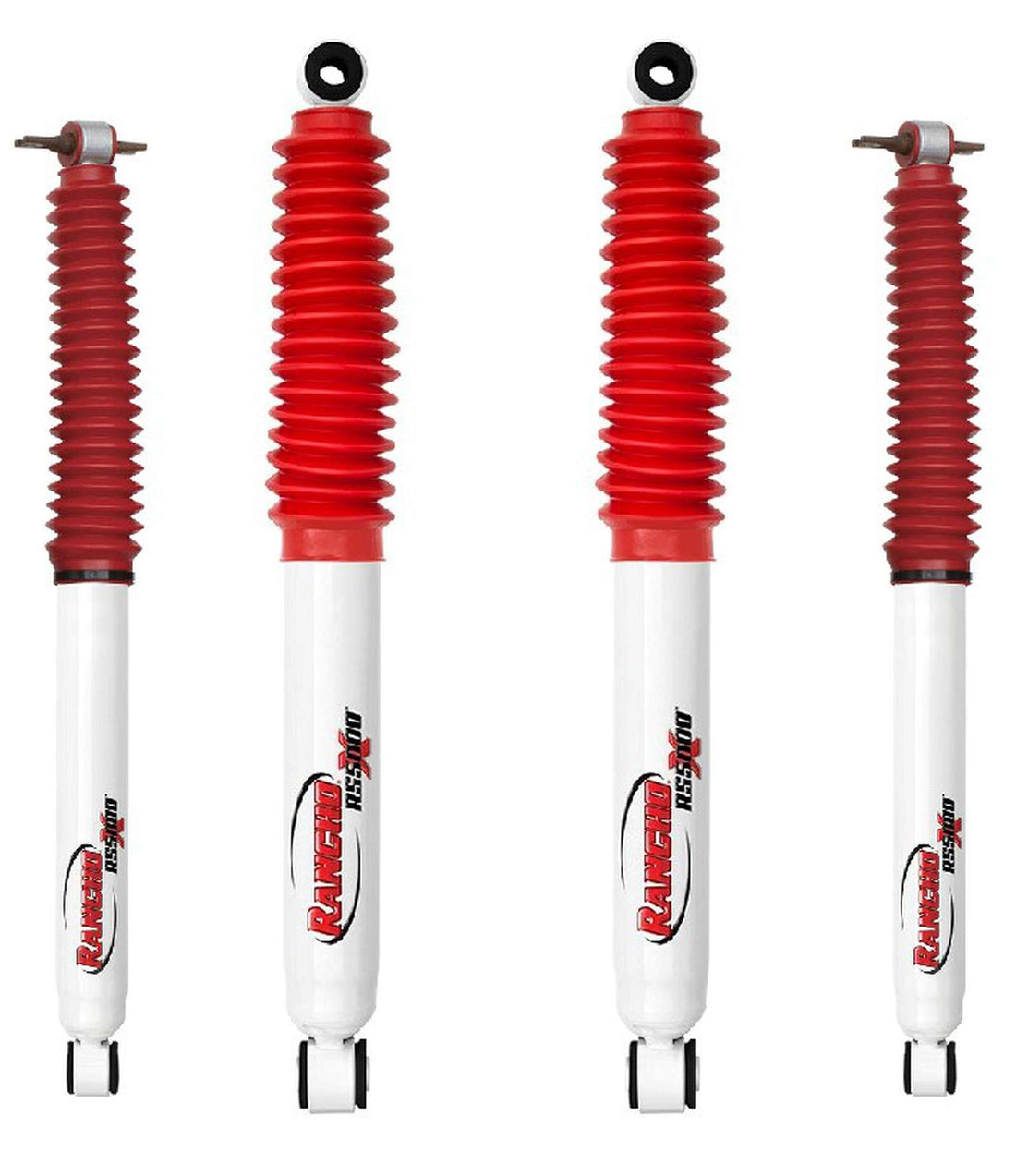 Rancho RS5000X Gas Shocks Set w/4" lift - 1995-2000 GMC Yukon 4WD 4DR