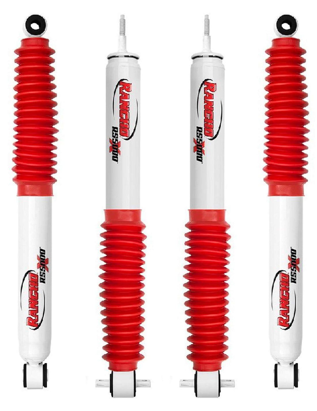 Rancho RS5000X Gas Shocks Set w/0" lift - 1999-2003 Dodge Durango RWD