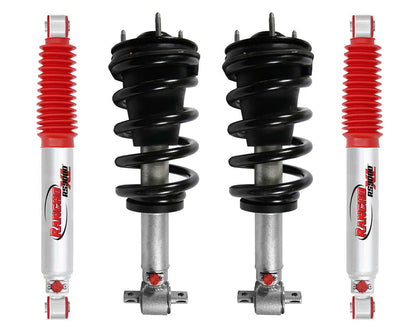 Rancho Quicklift Leveling Strut + RS9000XL Adjustable Shocks Set w/2" lift - 2007-2014 GMC Yukon XL 1500 4WD RWD