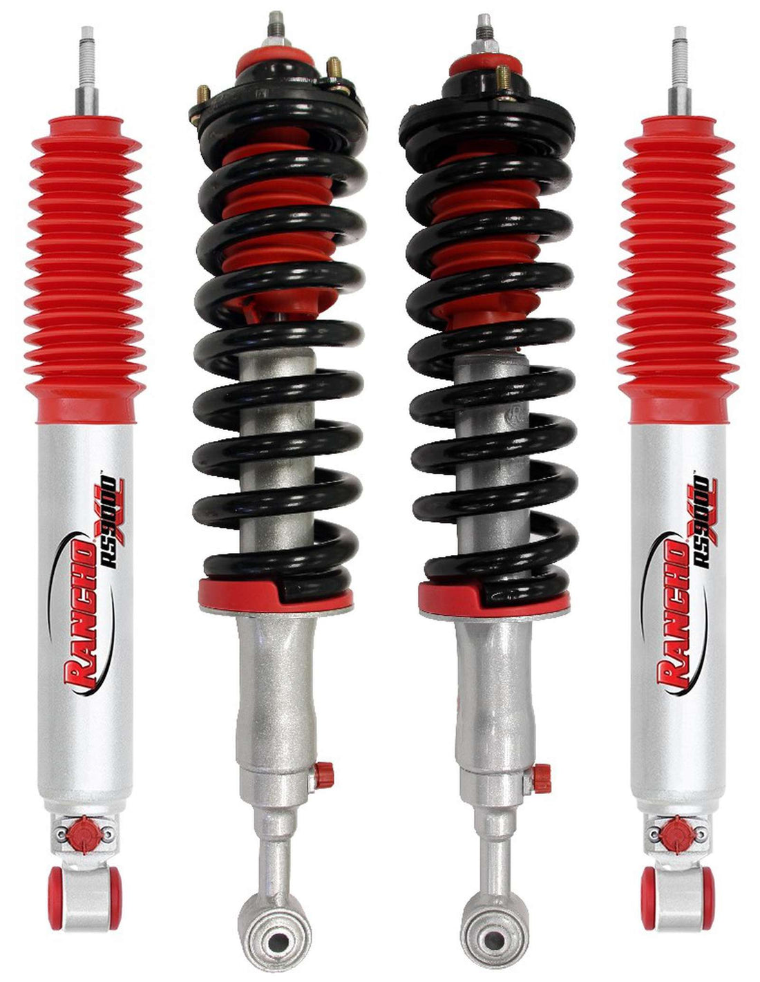 Rancho Quicklift Leveling Strut + RS9000XL Adjustable Shocks Set w/2" lift - 2007-2014 Toyota FJ Cruiser 4WD RWD