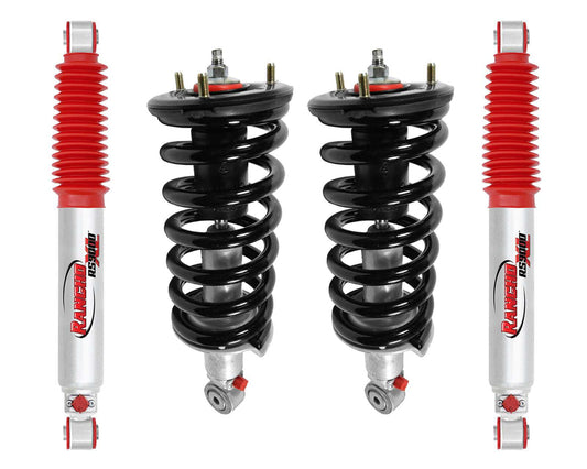 Rancho Quicklift Leveling Strut + RS9000XL Adjustable Shocks Set w/1.75" lift - 2004-2015 Nissan Armada 4WD RWD