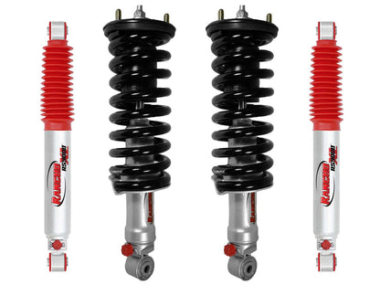 Rancho Quicklift Leveling Strut + RS9000XL Adjustable Shocks Set w/2" lift - 2005-2021 Nissan Frontier 4WD RWD