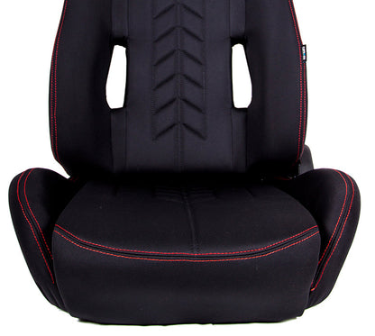 NRG Reclinable Racing Seat Arrow in Cloth