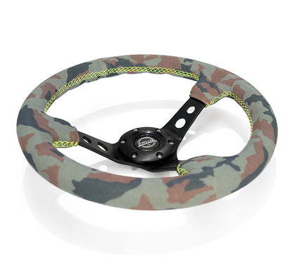 NRG 350MM 3" DEEP DISH WITH HOLES SUEDE