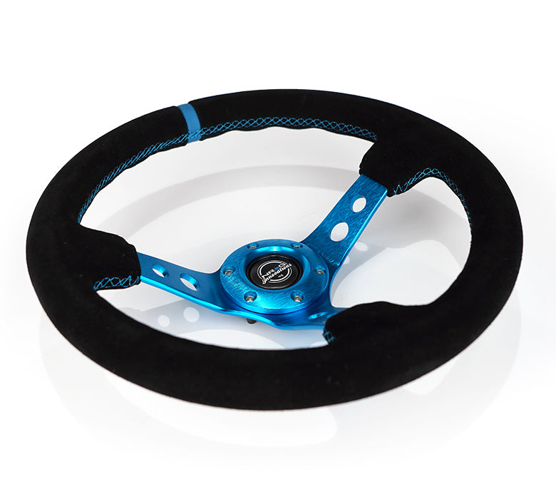 NRG 350MM 3" DEEP DISH WITH HOLES SUEDE