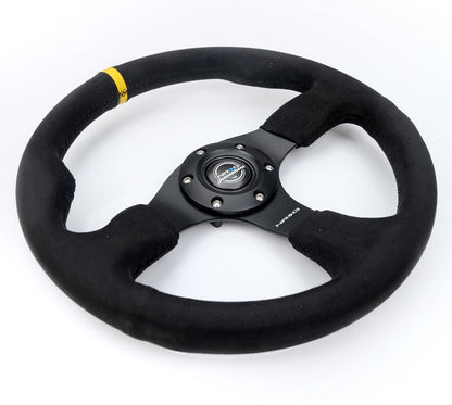 NRG RACING STEERING WHEEL ALCANTARA