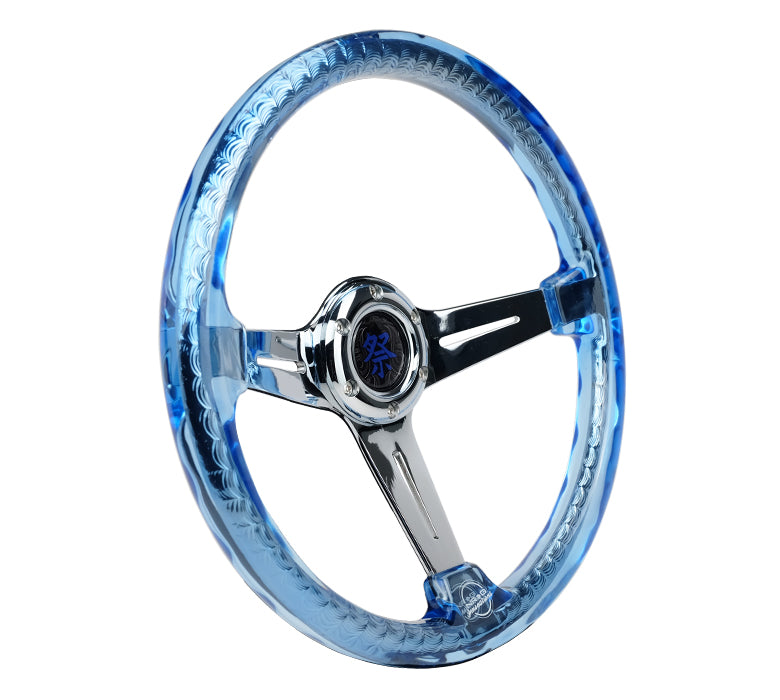 NRG MATSURI ACRYLIC STEERING WHEEL CHROME