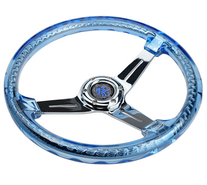 NRG MATSURI ACRYLIC STEERING WHEEL CHROME