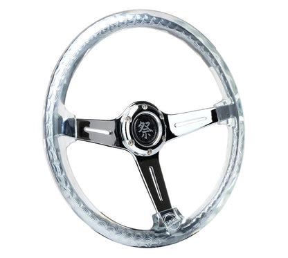 NRG MATSURI ACRYLIC STEERING WHEEL CHROME
