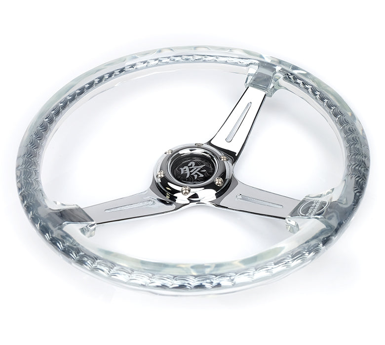 NRG MATSURI ACRYLIC STEERING WHEEL CHROME