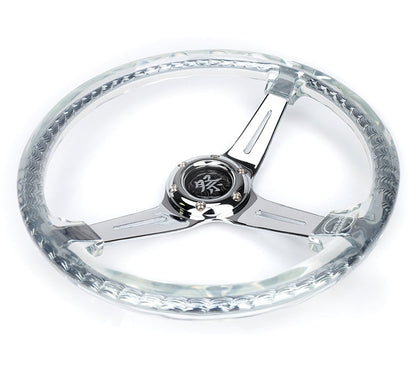 NRG MATSURI ACRYLIC STEERING WHEEL CHROME