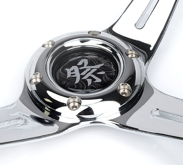 NRG MATSURI ACRYLIC STEERING WHEEL CHROME