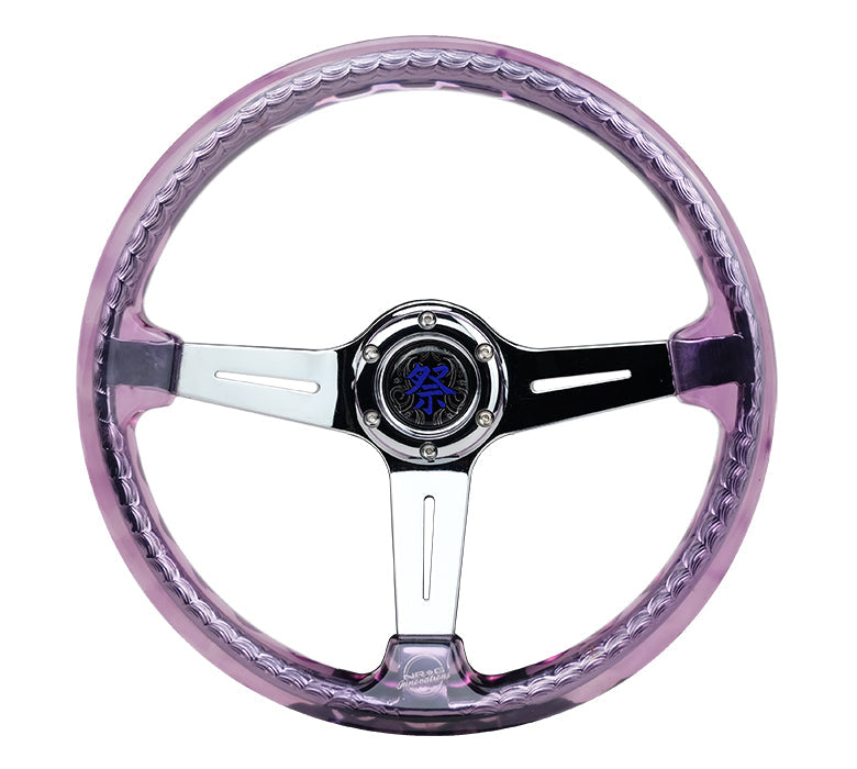 NRG MATSURI ACRYLIC STEERING WHEEL CHROME