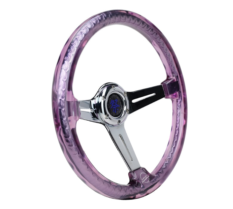 NRG MATSURI ACRYLIC STEERING WHEEL CHROME