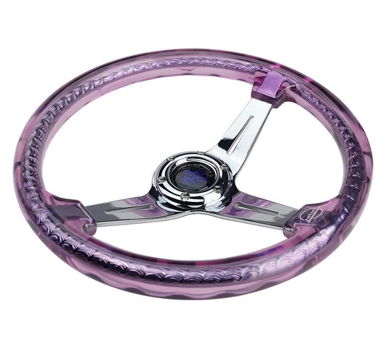NRG MATSURI ACRYLIC STEERING WHEEL CHROME