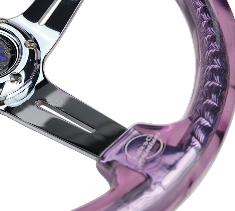 NRG MATSURI ACRYLIC STEERING WHEEL CHROME