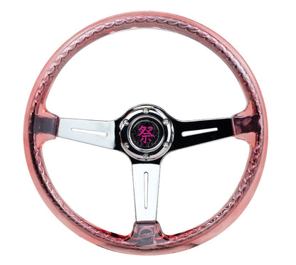 NRG MATSURI ACRYLIC STEERING WHEEL CHROME