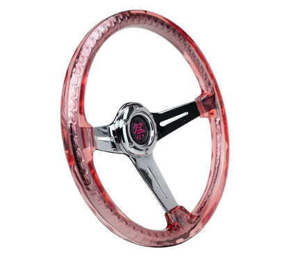 NRG MATSURI ACRYLIC STEERING WHEEL CHROME