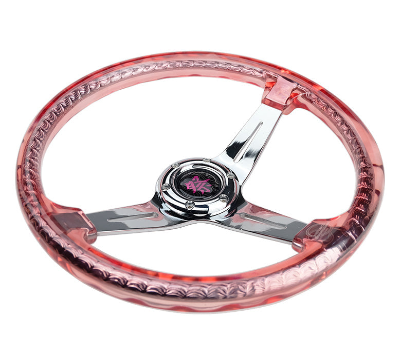 NRG MATSURI ACRYLIC STEERING WHEEL CHROME