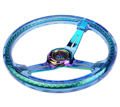 NRG MATSURI ACRYLIC STEERING WHEEL NEOCHROME