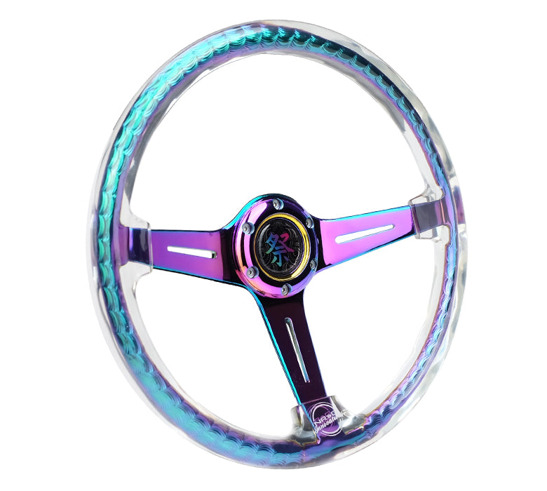 NRG MATSURI ACRYLIC STEERING WHEEL NEOCHROME