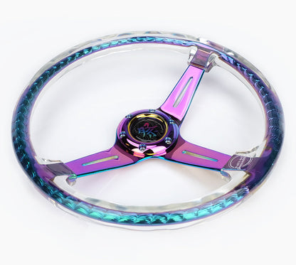 NRG MATSURI ACRYLIC STEERING WHEEL NEOCHROME