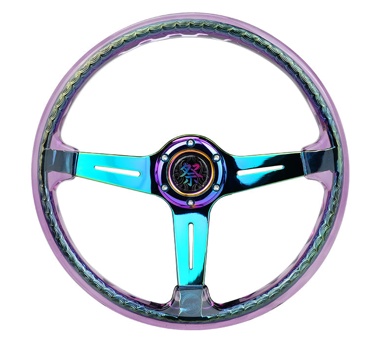 NRG MATSURI ACRYLIC STEERING WHEEL NEOCHROME