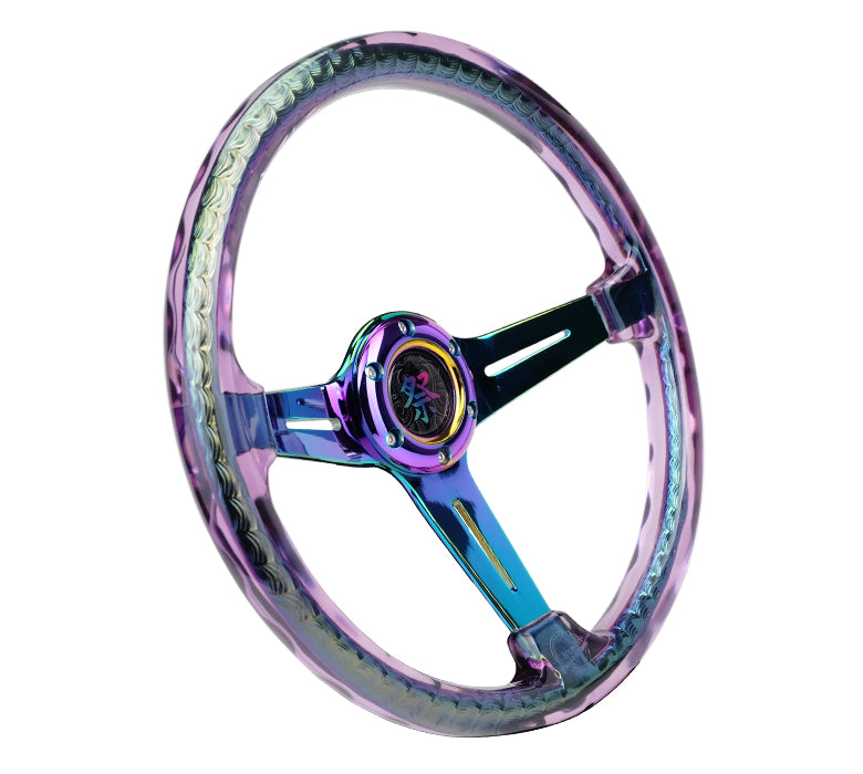 NRG MATSURI ACRYLIC STEERING WHEEL NEOCHROME