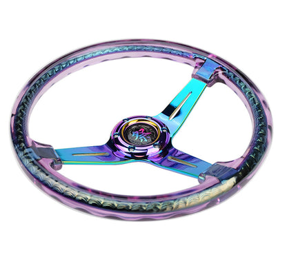 NRG MATSURI ACRYLIC STEERING WHEEL NEOCHROME