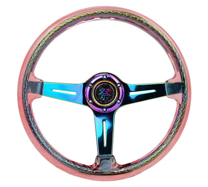 NRG MATSURI ACRYLIC STEERING WHEEL NEOCHROME