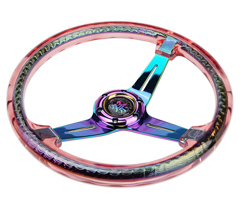 NRG MATSURI ACRYLIC STEERING WHEEL NEOCHROME