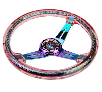 NRG MATSURI ACRYLIC STEERING WHEEL NEOCHROME