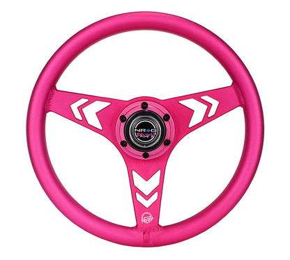 NRG ALUMINUM STEERING WHEELS - ARROW CUTOUT