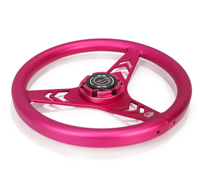 NRG ALUMINUM STEERING WHEELS - ARROW CUTOUT