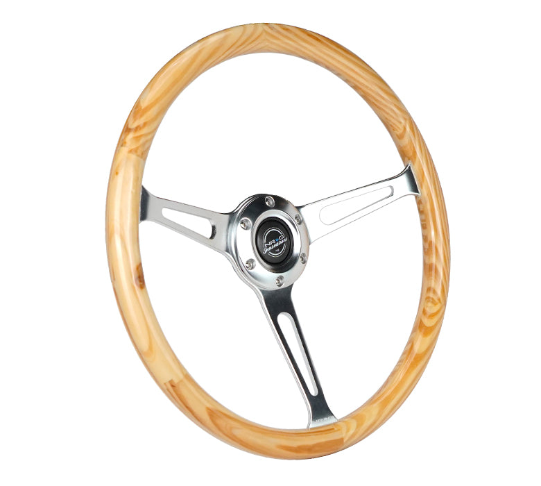 NRG CLASSIC LIGHT WOODGRAIN STEERING WHEEL