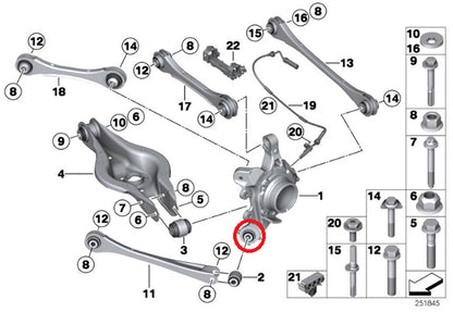 SPL Parts Rear Spherical Knuckle Bushing Kit - 2012-2023 BMW 320i (F30)