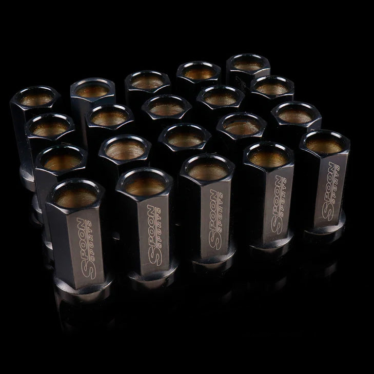 Spoon Sports CrMo Lug Nuts Black 14x1.50 (20)
