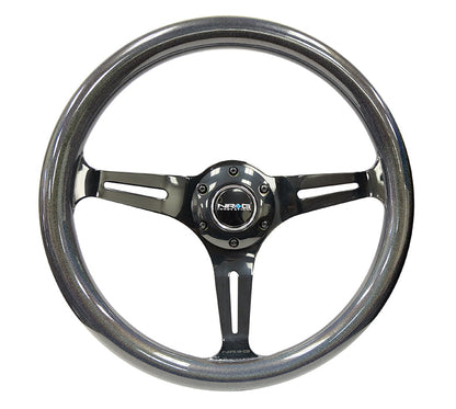 NRG 350MM 1.5" DEEP DISH WOOD GRAIN STEERING WHEEL