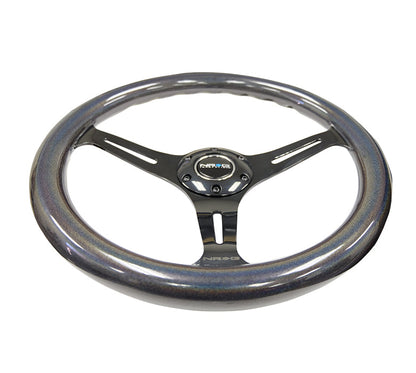 NRG 350MM 1.5" DEEP DISH WOOD GRAIN STEERING WHEEL