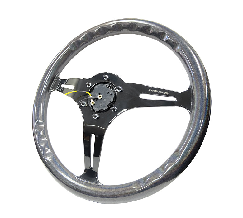 NRG 350MM 1.5" DEEP DISH WOOD GRAIN STEERING WHEEL