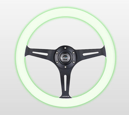 NRG 350MM 1.5" DEEP DISH WOOD GRAIN STEERING WHEEL