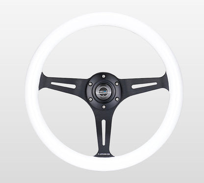 NRG 350MM 1.5" DEEP DISH WOOD GRAIN STEERING WHEEL