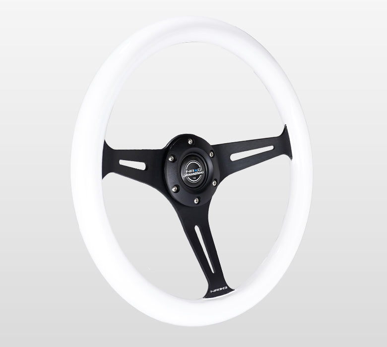 NRG 350MM 1.5" DEEP DISH WOOD GRAIN STEERING WHEEL