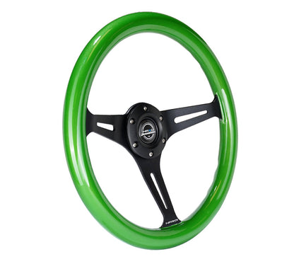 NRG 350MM 1.5" DEEP DISH WOOD GRAIN STEERING WHEEL