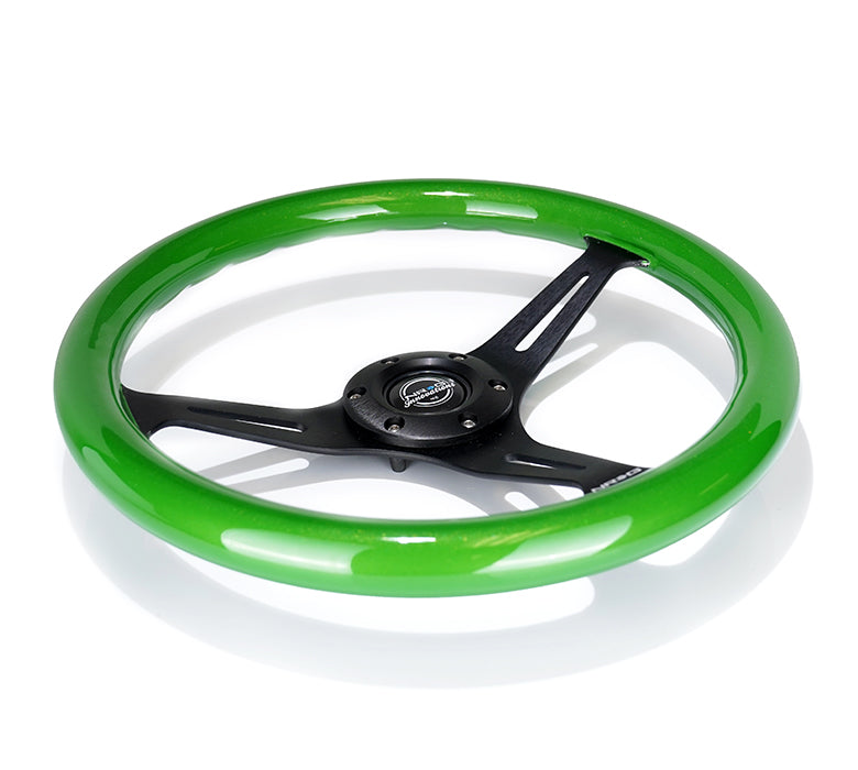 NRG 350MM 1.5" DEEP DISH WOOD GRAIN STEERING WHEEL