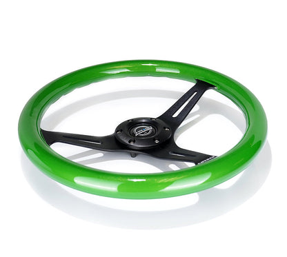 NRG 350MM 1.5" DEEP DISH WOOD GRAIN STEERING WHEEL